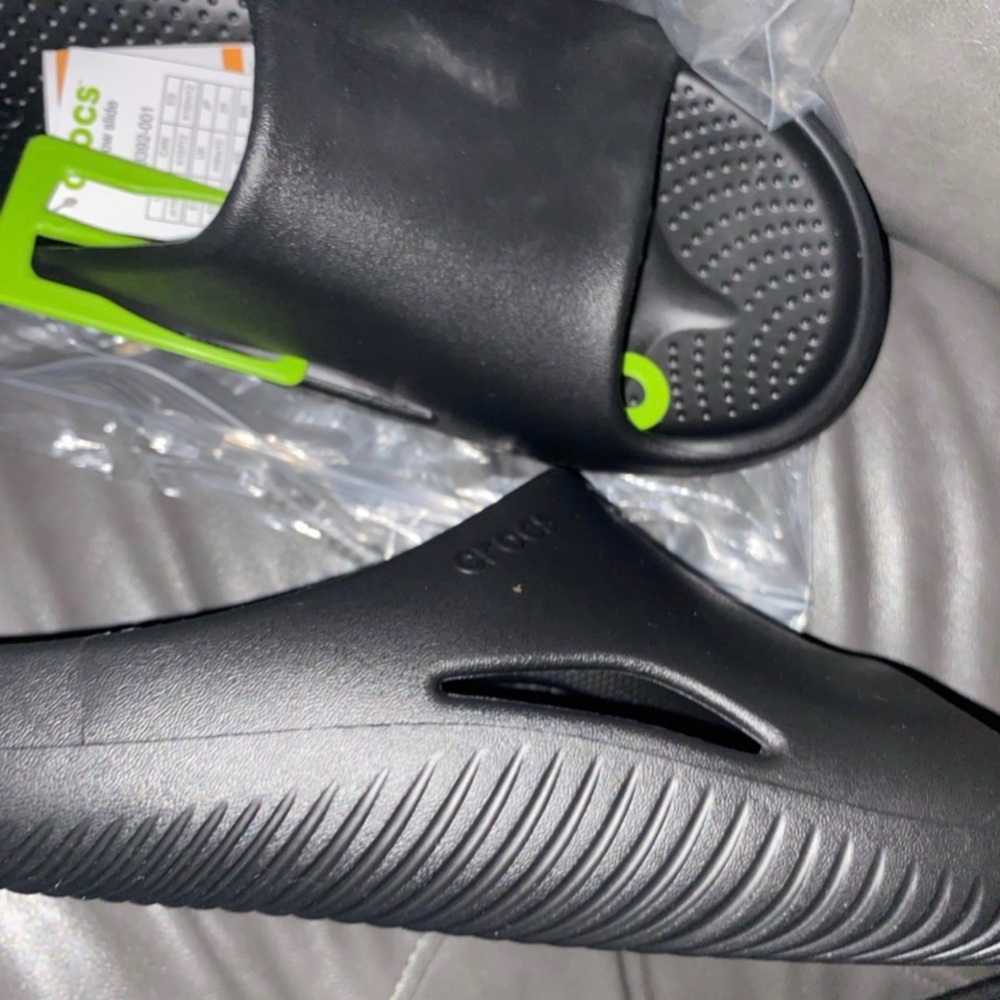 CROCS Black Slip-On Loafers - Picture 2 of 3